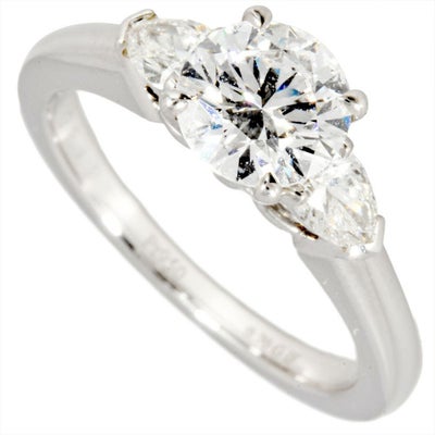 グラフ プロミス ダイヤ リング Pt950 0.53ct ペアシェイプ 8号 graff 