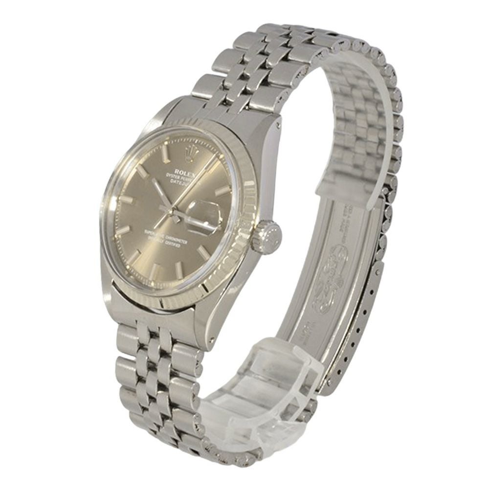 ロレックス ROLEX 1601/4 デイトジャスト 腕時計 グレー文字盤 WG×SS