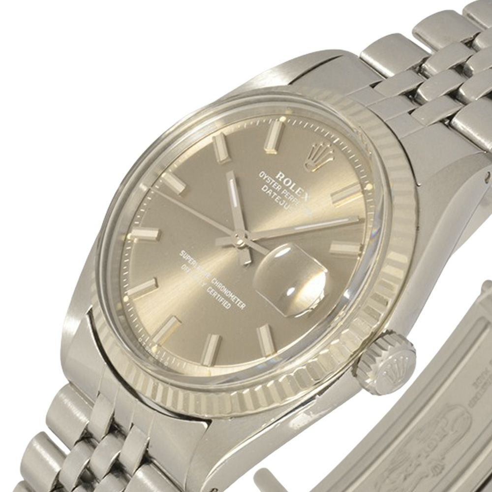ロレックス ROLEX 1601/4 デイトジャスト 腕時計 グレー文字盤 WG×SS