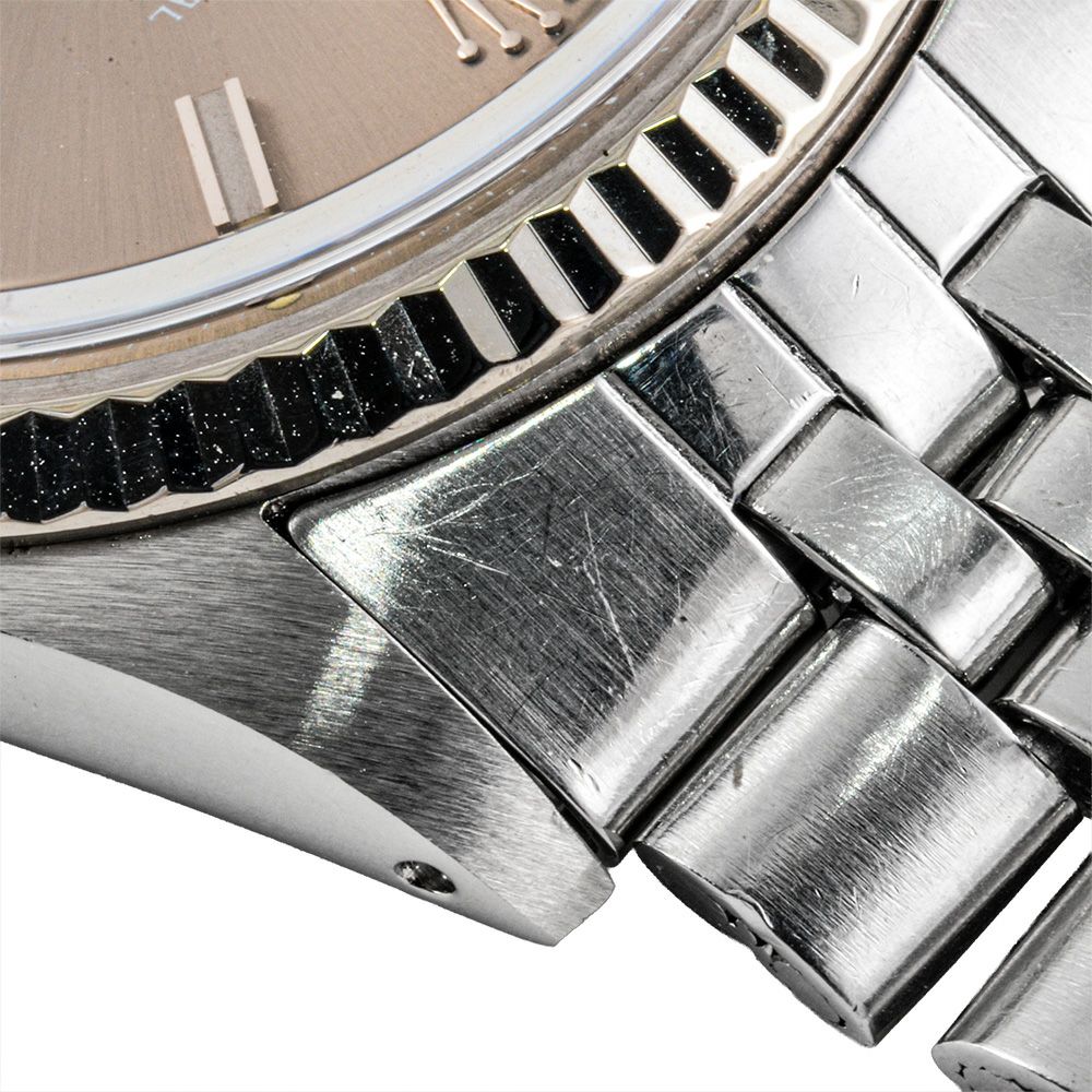 ロレックス ROLEX 1601/4 デイトジャスト 腕時計 グレー文字盤 WG×SS