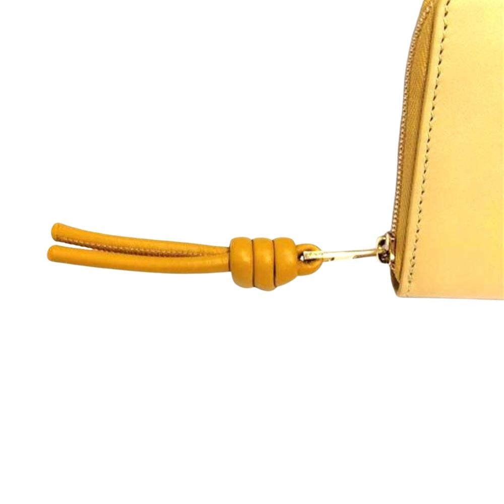 ロエベ LOEWE ノット ジップアラウンド ウォレット 長財布 カーフスキン イエロー レディース【中古】 ロエベ LOEWE ノット ジップアラウンド ウォレット 長財布 カーフ