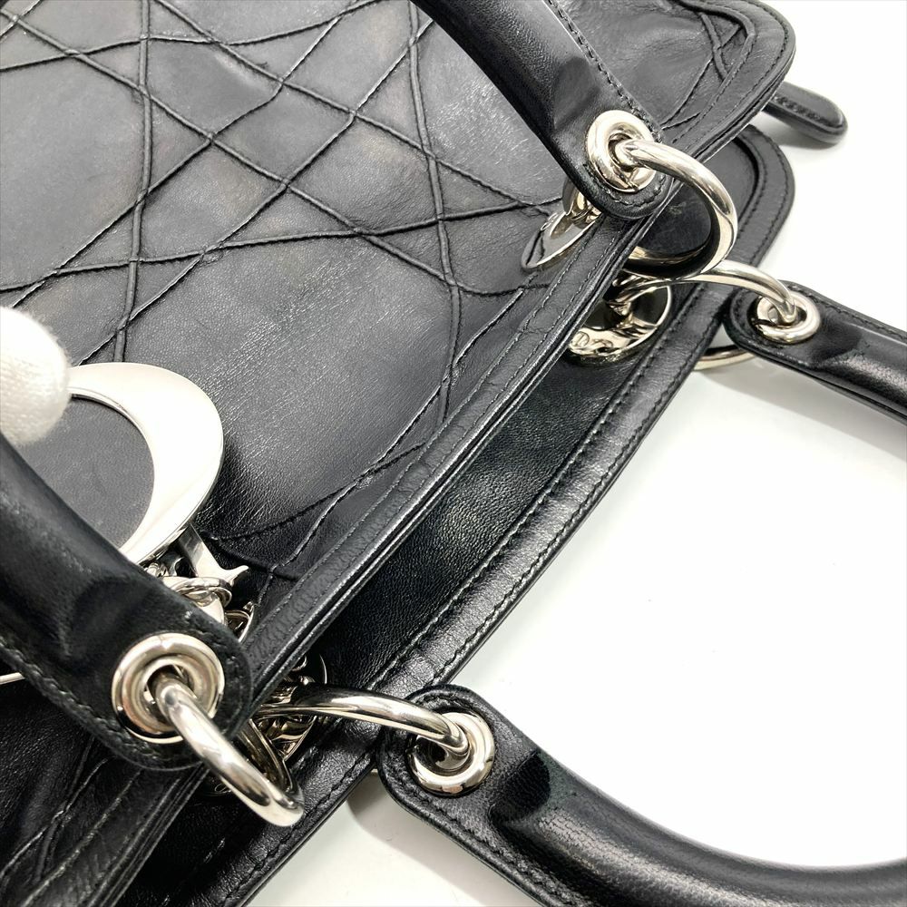 ディオール Dior レディディオール カナージュ ハンドバッグ 2WAY