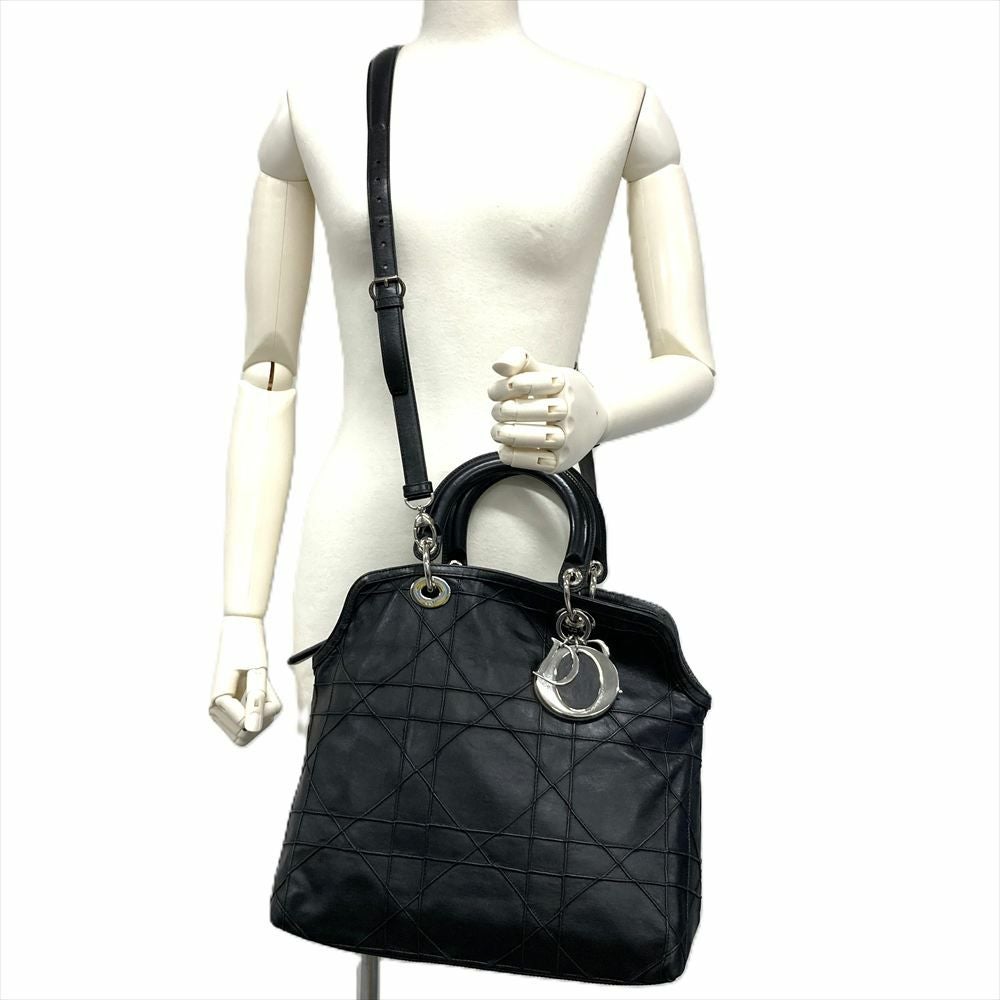 ディオール Dior レディディオール カナージュ ハンドバッグ 2WAY