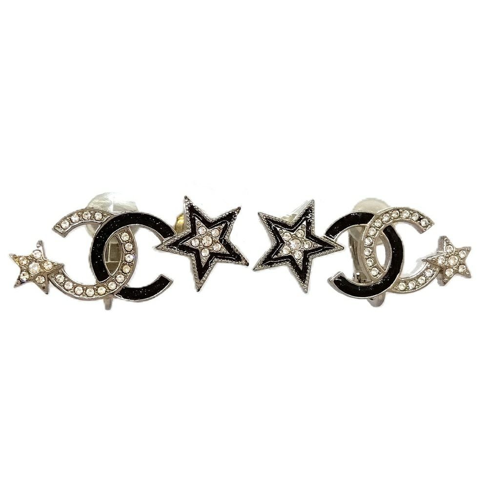 シャネル CHANEL ピアス シルバー ココマーク 星 スター ライン