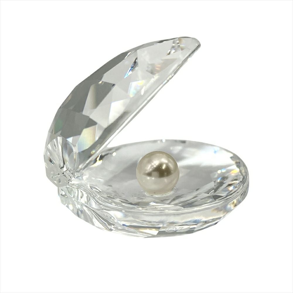 スワロフスキー SWAROVSKI シェル ホワイトパール オブジェ 置物
