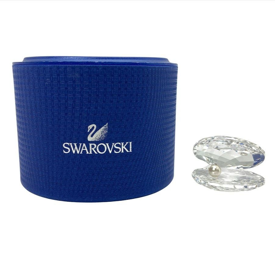 スワロフスキー 置物　シェル スワロフスキー SWAROVSKI シェル ホワイトパール オブジェ 置物