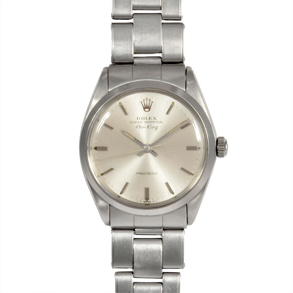 ROLEX ロレックス 文字盤 シルバー 5500 vintage ロレックス ROLEX 5500 エアキング 腕時計 シルバー文字盤 7桁 1番台