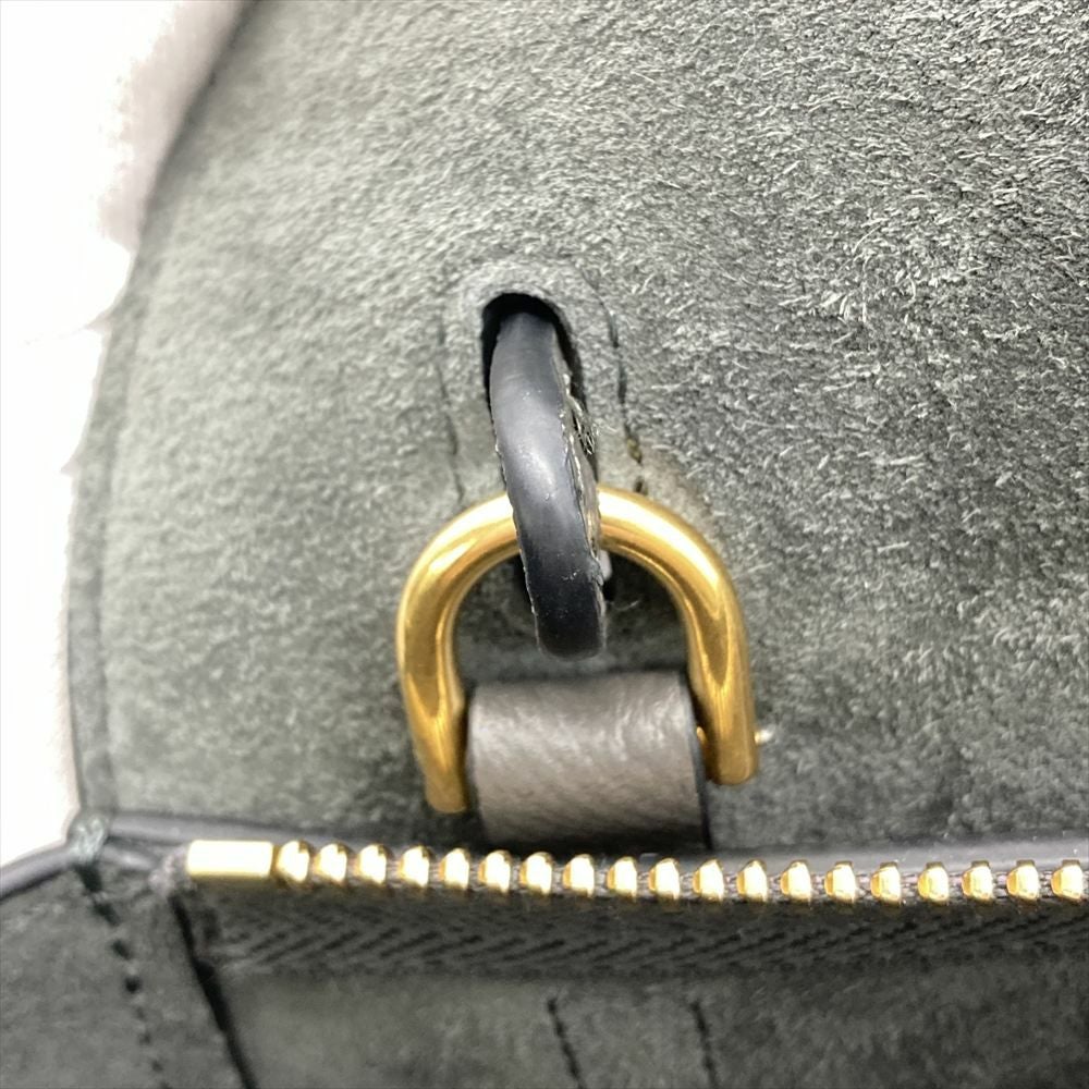 セリーヌ CELINE ベルトバッグ ナノ ハンドバッグ レザー グレー