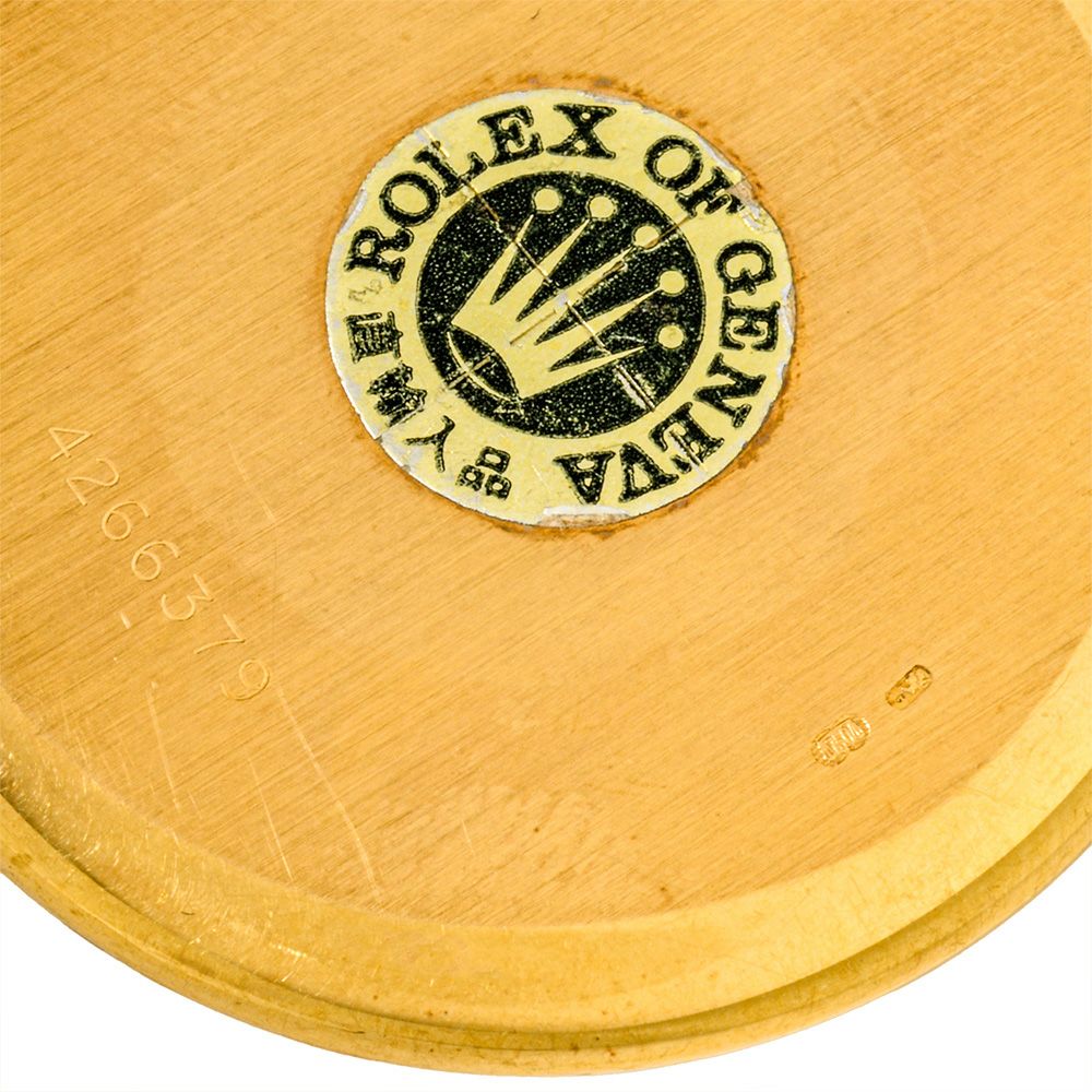 ロレックス ROLEX 3717 チェリーニ 懐中時計 シャンパン文字盤 K18 金