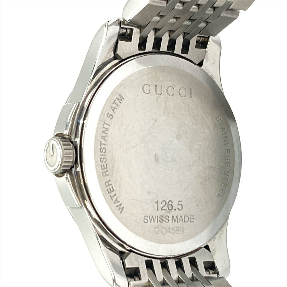 グッチ GUCCI 126.5 Gタイムレス 腕時計 ゴールド文字盤 レディース