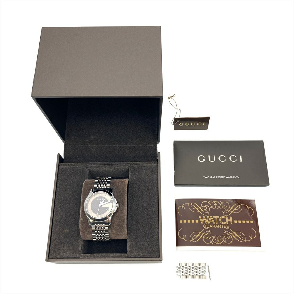 グッチ GUCCI 126.5 Gタイムレス 腕時計 ゴールド文字盤 レディース