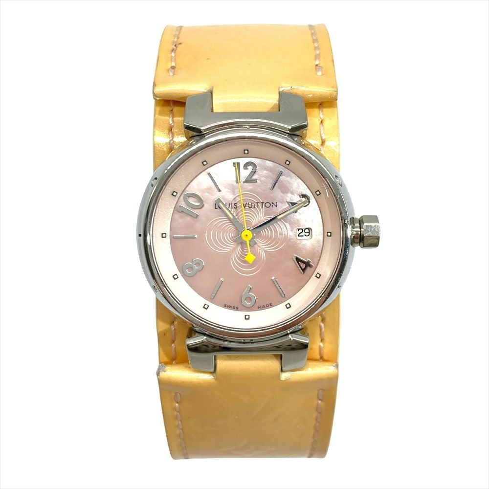 ルイヴィトン LOUIS VUITTON Q12160 タンブール PM 腕時計 ピンク