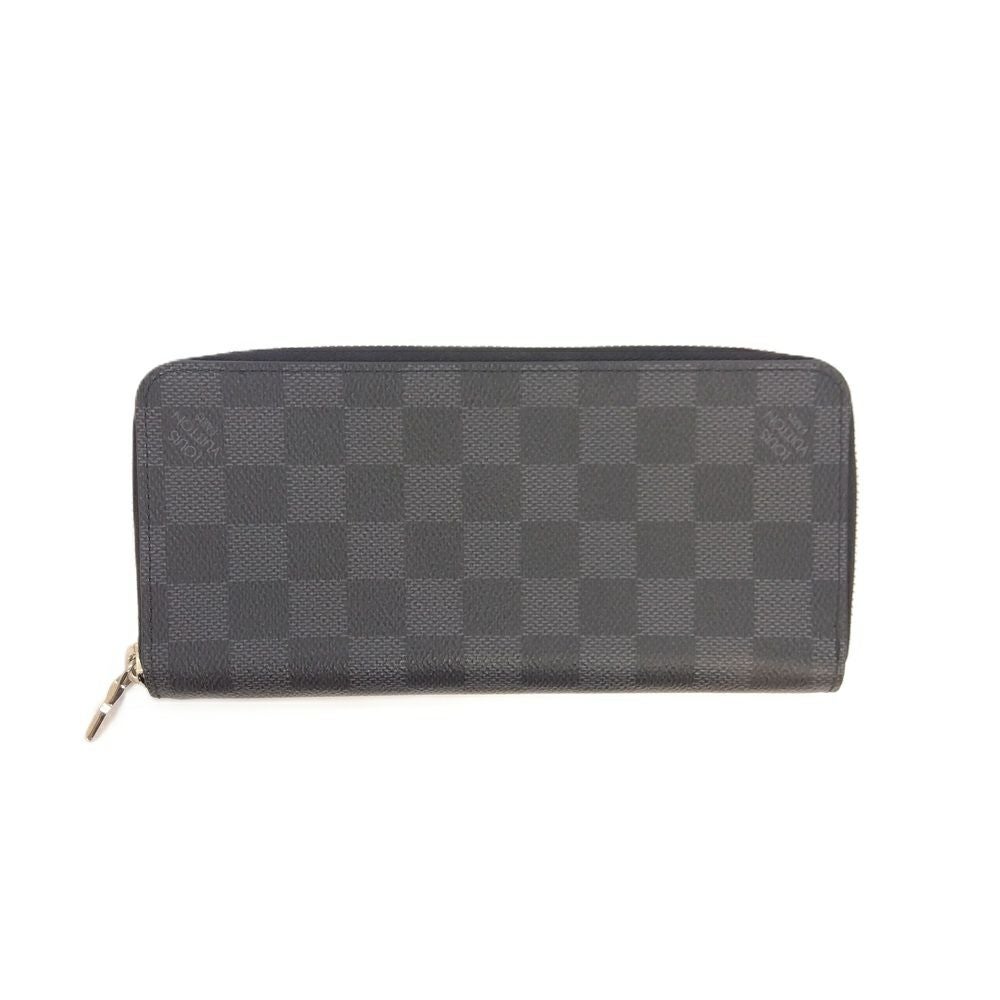ルイヴィトン LOUIS VUITTON ジッピーウォレット ヴェルティカル  ラウンドファスナー ダミエ グラフィット N63095 ブラック RFID メンズ【中古】 ルイヴィトン LOUIS VUITTON ジッピーウォレット ヴェルティカル