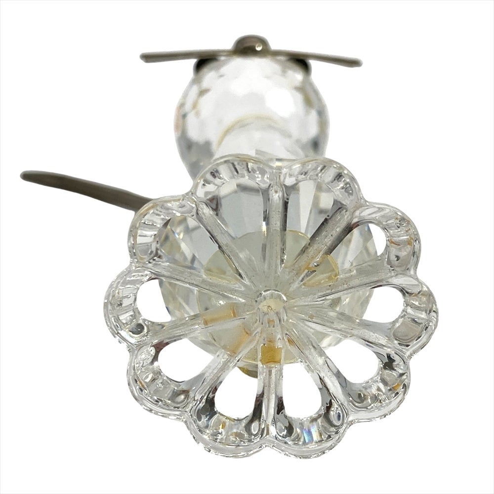 スワロフスキー SWAROVSKI ネコ オブジェ 置物 010023 クリア 猫【中古