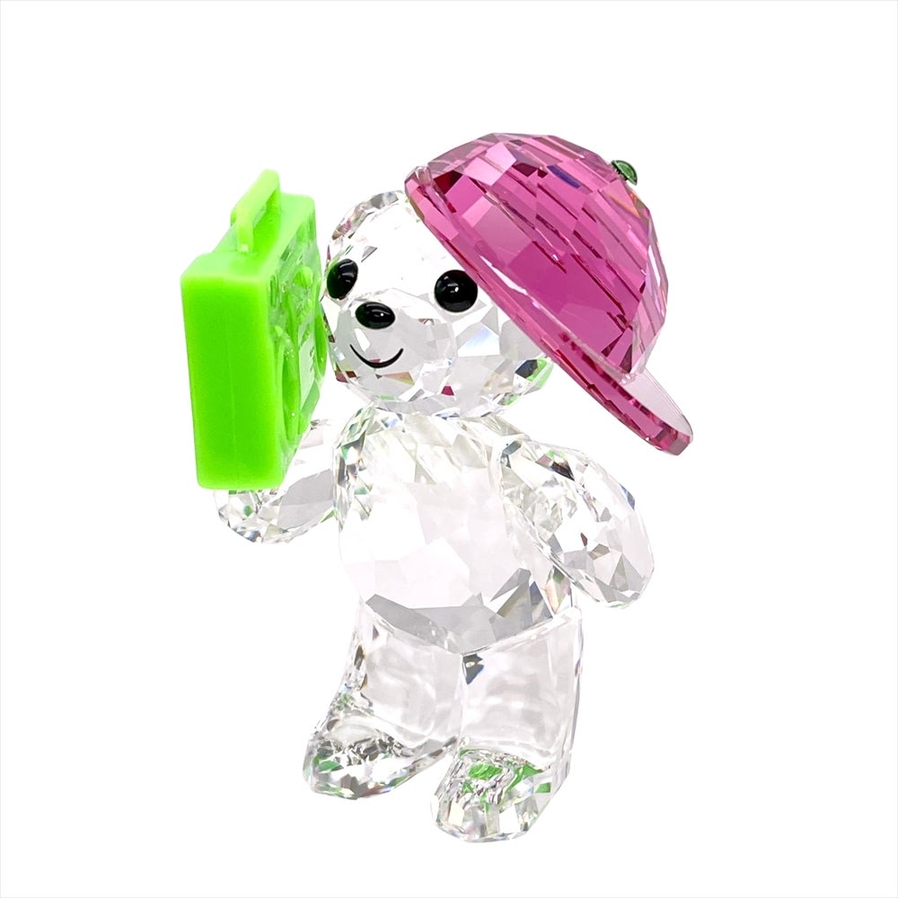 スワロフスキー SWAROVSKI BEAR WITH FISH クマと魚 オブジェ 置物
