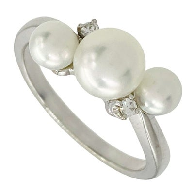 ミキモト MIKIMOTO アコヤ真珠 4.0mm-6.0mm リング 指輪 