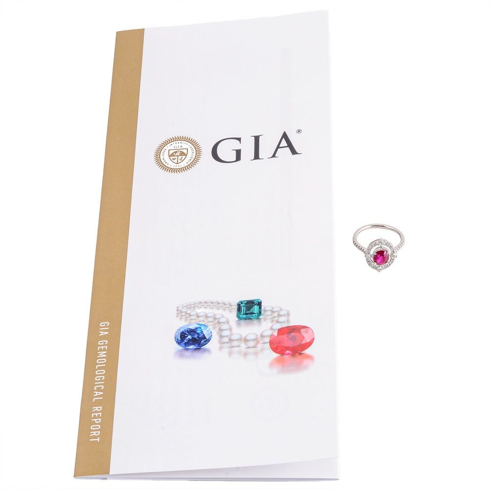 リング 指輪 ルビー 1.34ct 約12.5号 Pt900 5.1g レッド ダイヤモンド