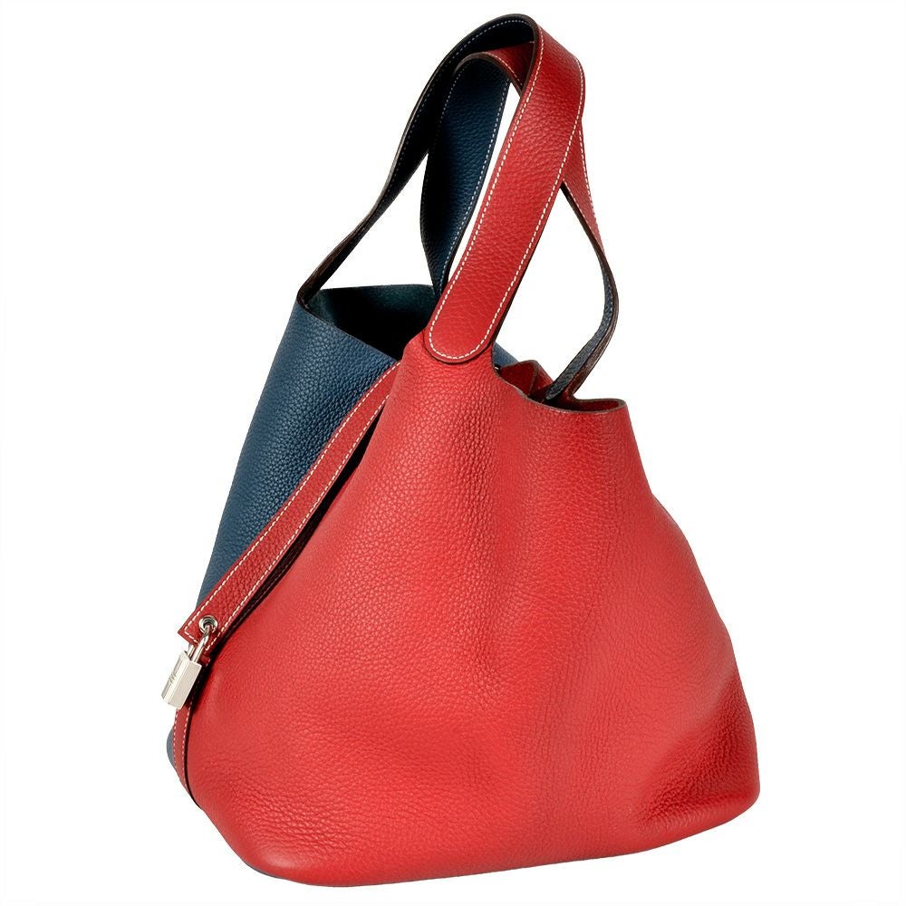 エルメス HERMES ピコタンロック GM ルージュカザック ブルータラサ