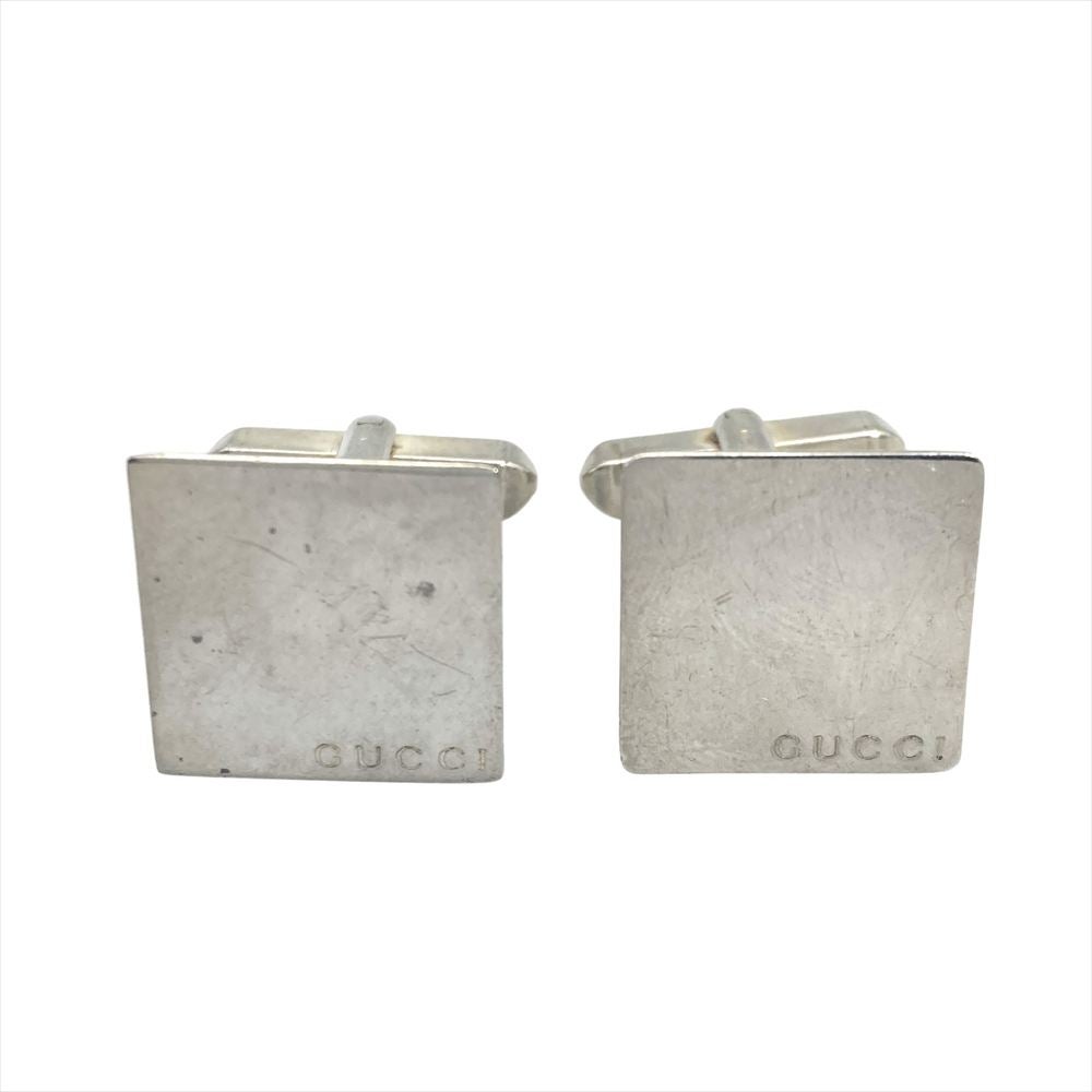 グッチ GUCCI スクエア カフスボタン カフリンクス SV925 18.8g