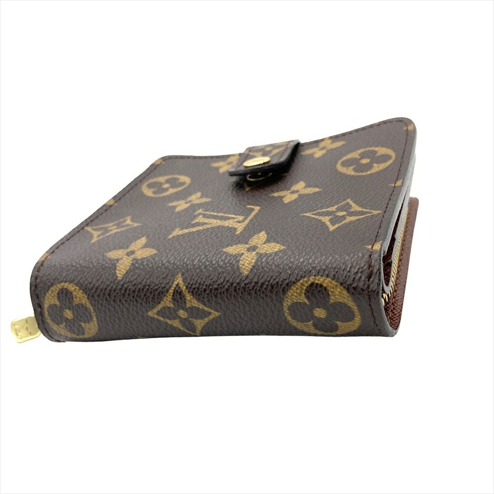 LOUIS VUITTON モノグラム キャンバス 二つ折り財布 ルイヴィトン LOUIS VUITTON コンパクトジップ 二つ折り財布
