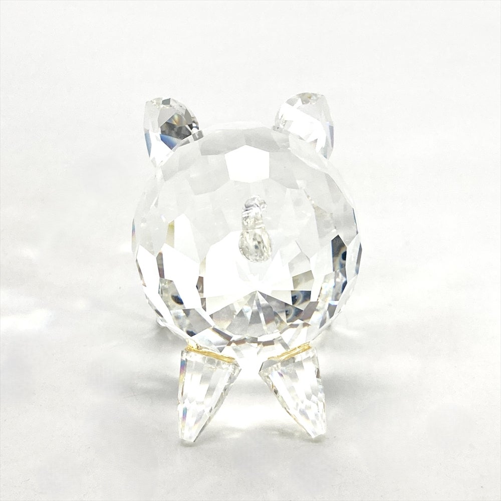 スワロフスキー SWAROVSKI ブタ オブジェ 置物 クリア ラージ ピッグ
