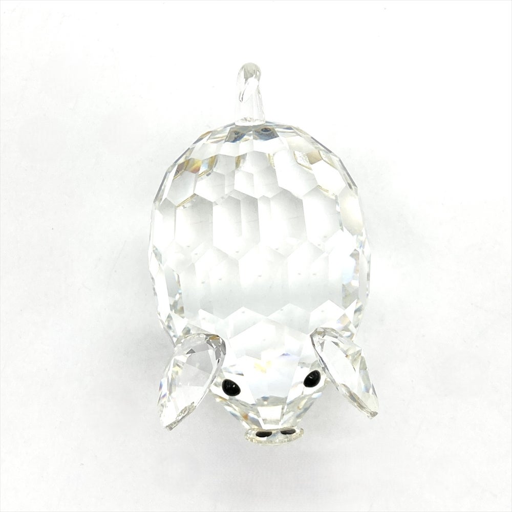 スワロフスキー SWAROVSKI ブタ オブジェ 置物 クリア ラージ ピッグ