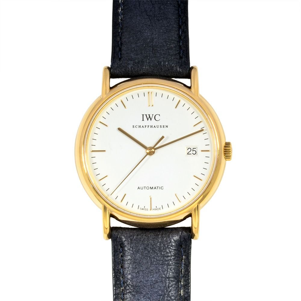 インターナショナルウォッチカンパニー IWC IW353314 ポートフィノ 腕時計 ホワイト文字盤 K18YG メンズ【中古】 インターナショナルウォッチカンパニー IWC IW353314 ポートフィノ