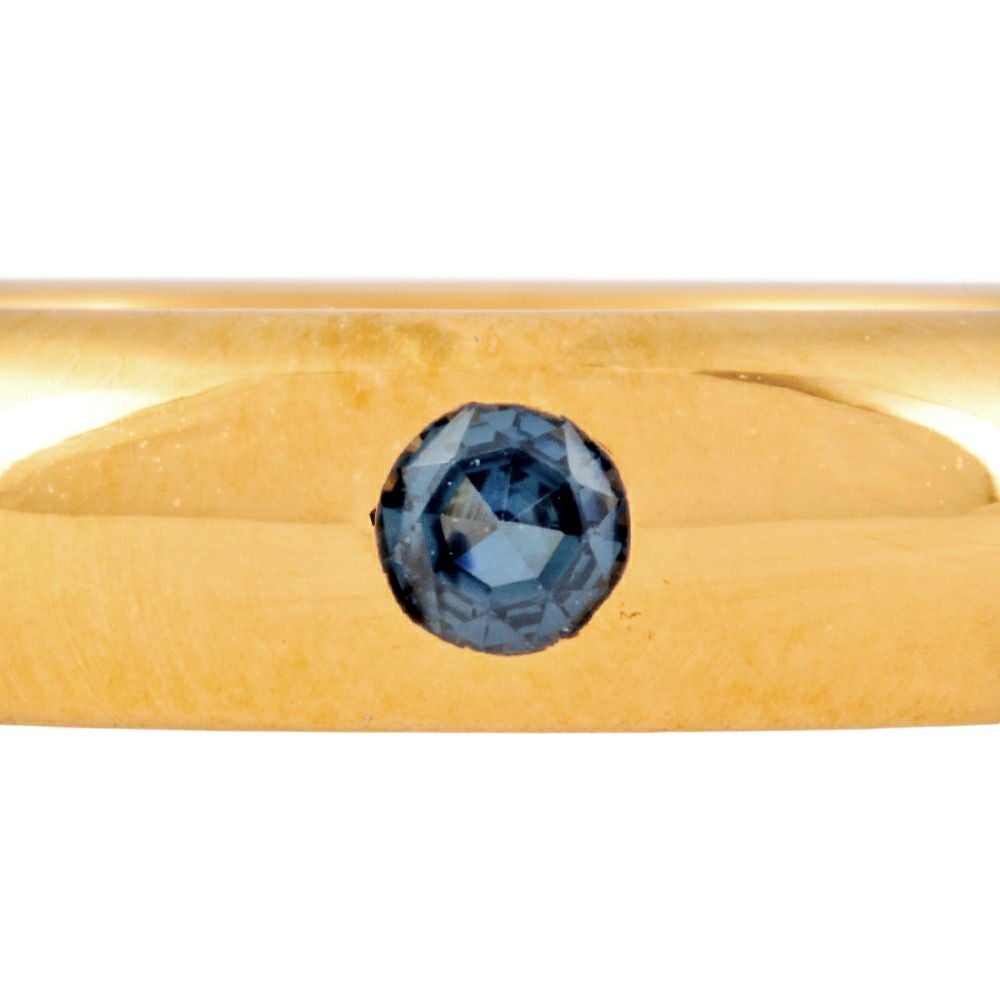 カルティエ Cartier ステラ リング 指輪 サファイア #51 K18YG 4.9g