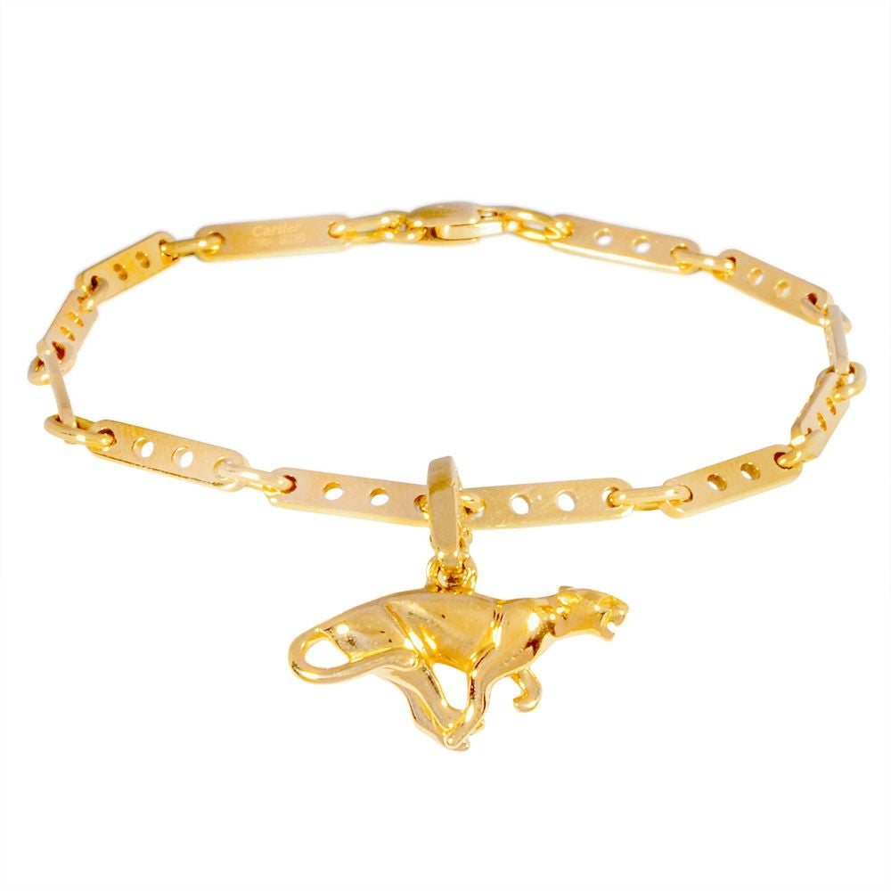 カルティエ Cartier メカノ パンテール チャーム ブレスレット K18YG