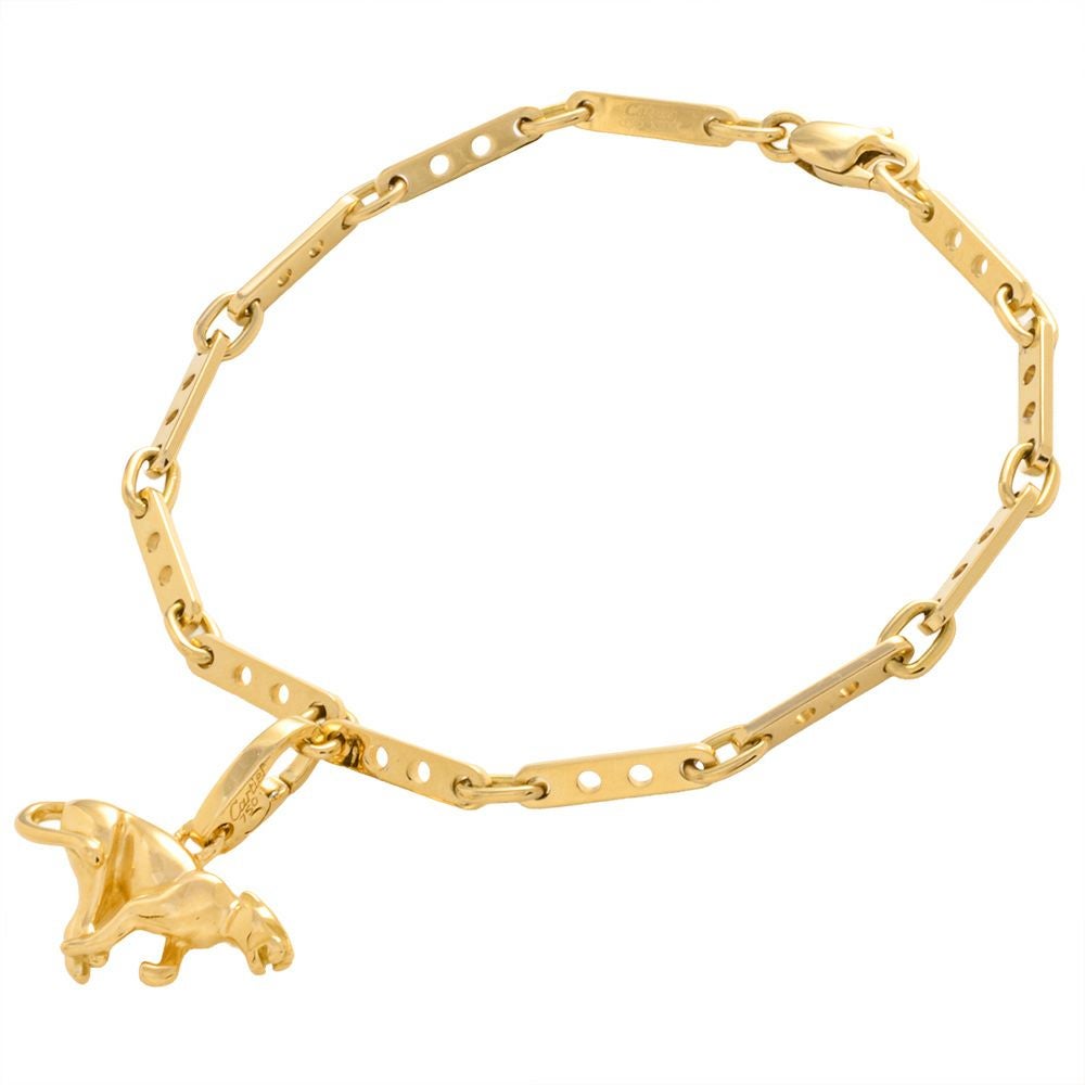 カルティエ Cartier メカノ パンテール チャーム ブレスレット K18YG