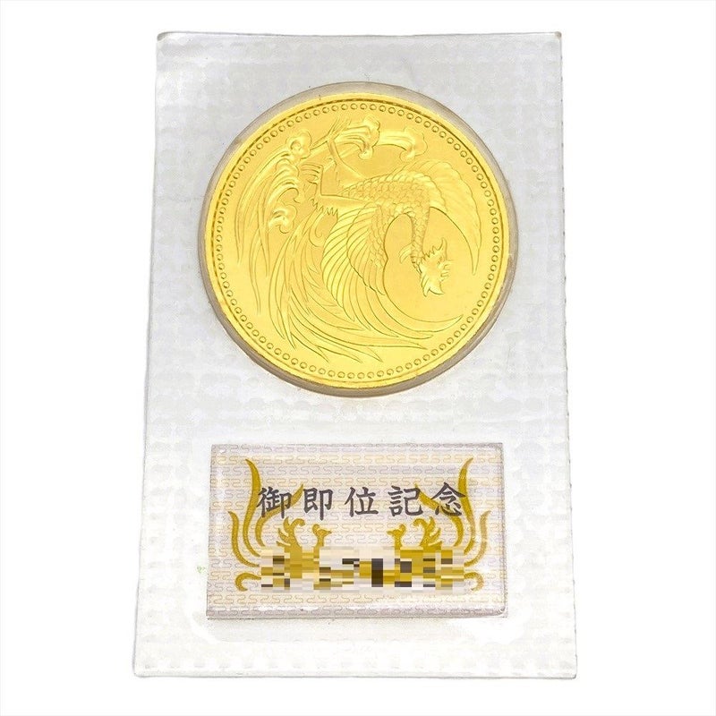 天皇陛下御即位記念 記念硬貨 10万円金貨 平成2年 純金 30g 金貨 K24 