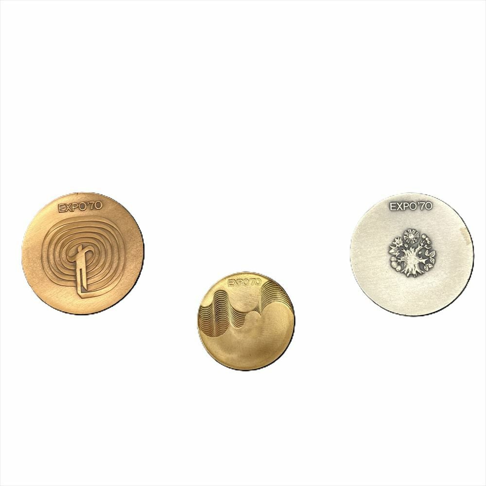 EXPO'70 日本万国博覧会記念メダル 金 銀 銅 3枚セット 大阪万博