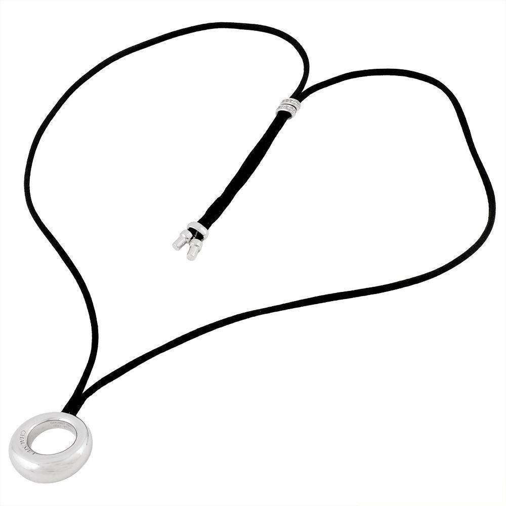 ショーメ CHAUMET アノー ネックレス ダイヤモンド 080104 K18WG 21.9g