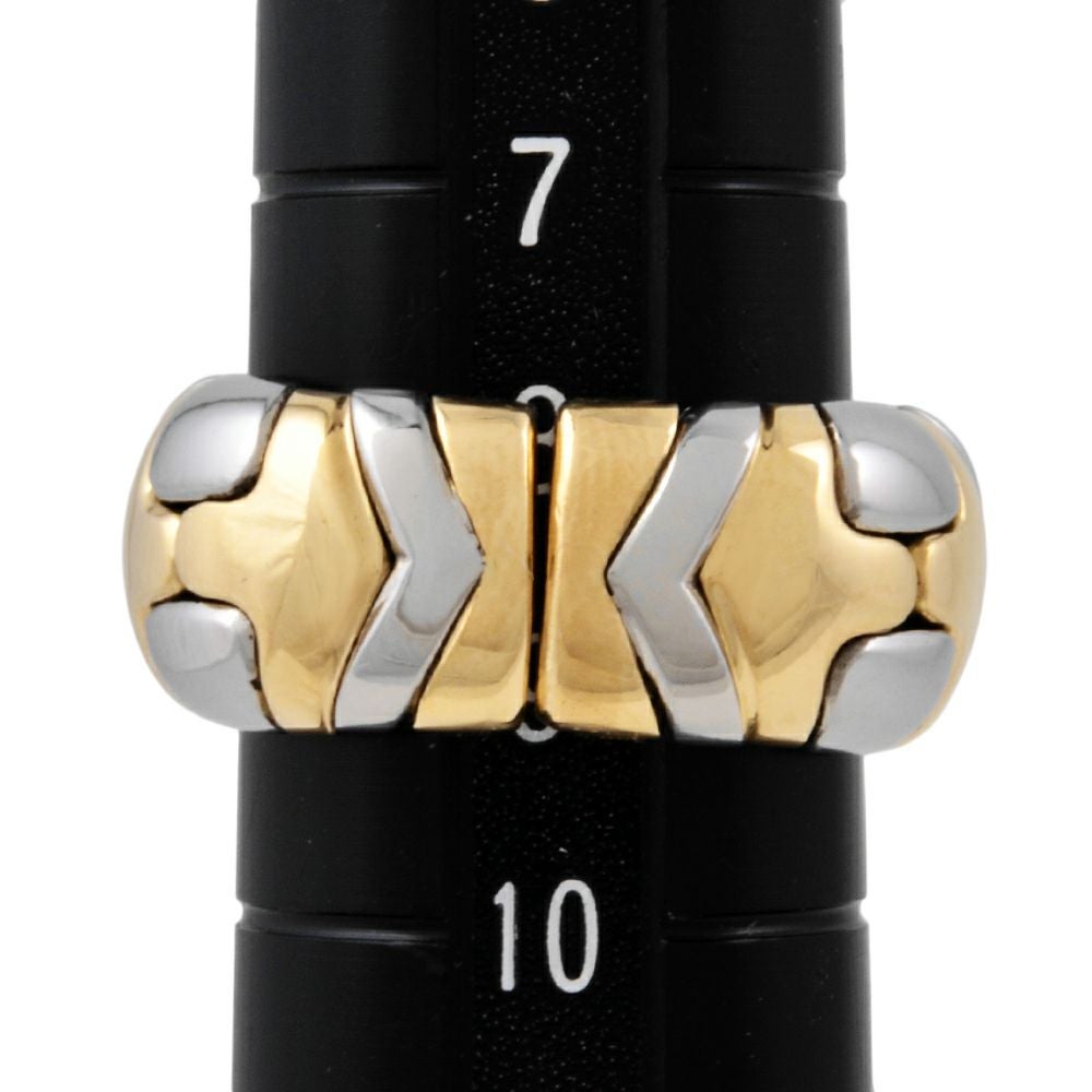 ブルガリ BVLGARI アルベアーレ リング 指輪 約8号 K18YG 8.9g SS