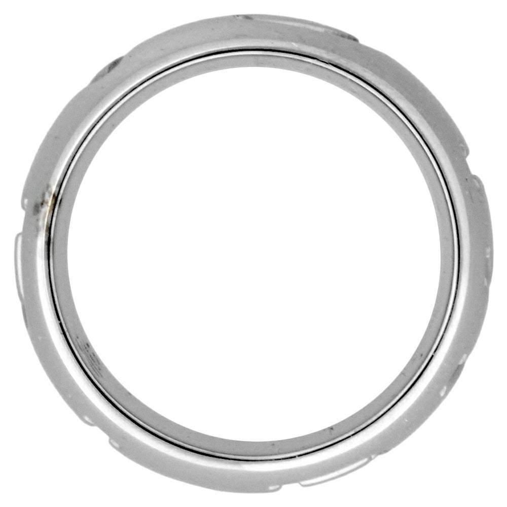 ブルガリ BVLGARI モノロゴ リング 指輪 #51 K18WG 12.1g ホワイト