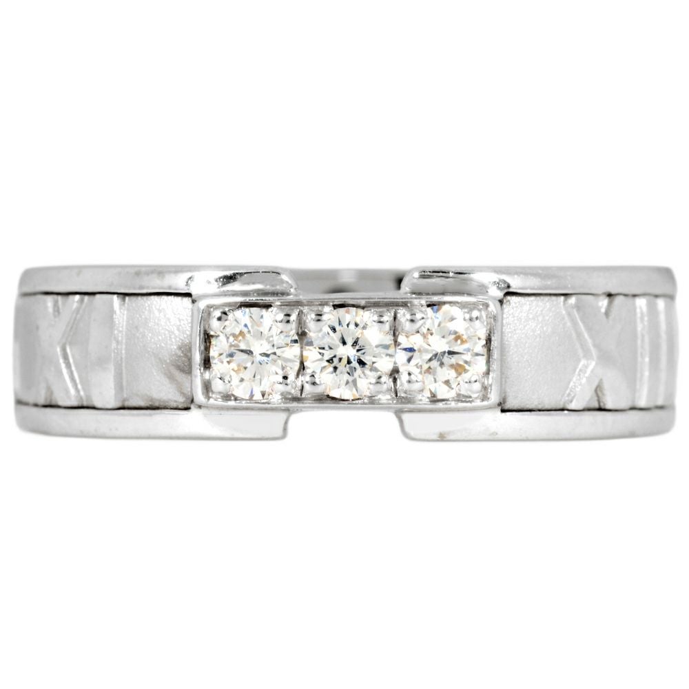 ティファニー Tiffany&Co. アトラス リング 指輪 約12号 K18WG 6.8g
