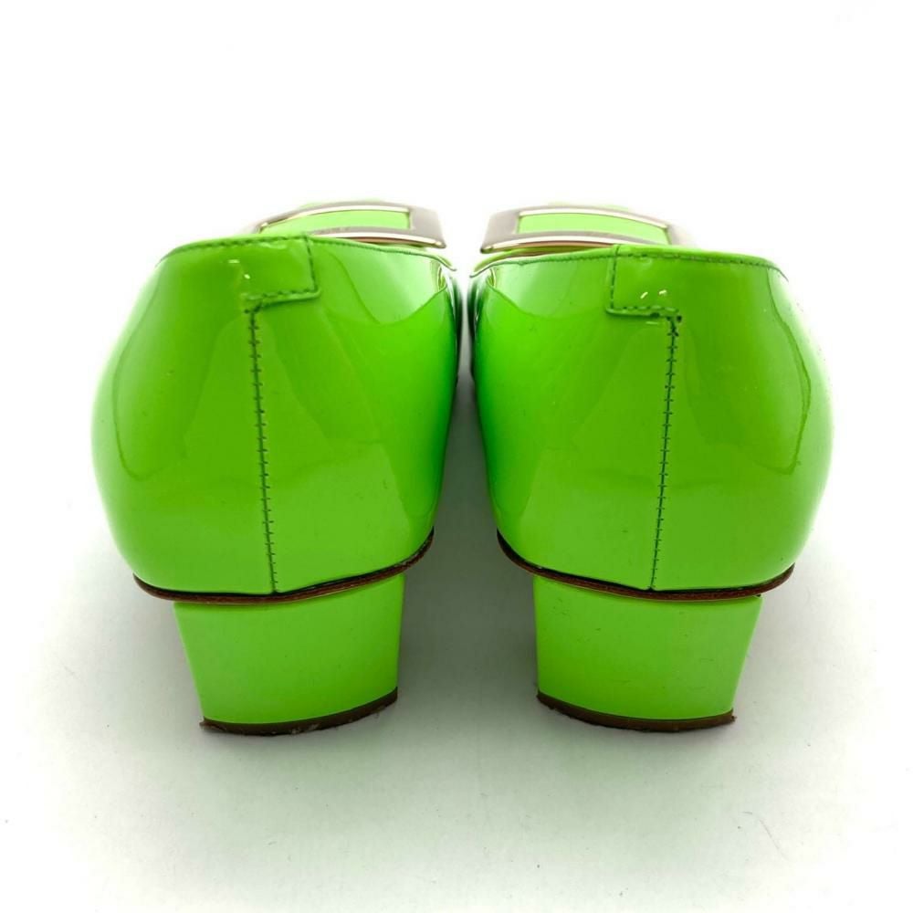 ロジェヴィヴィエ Roger vivier ヒール パンプス グリーン 22.0cm