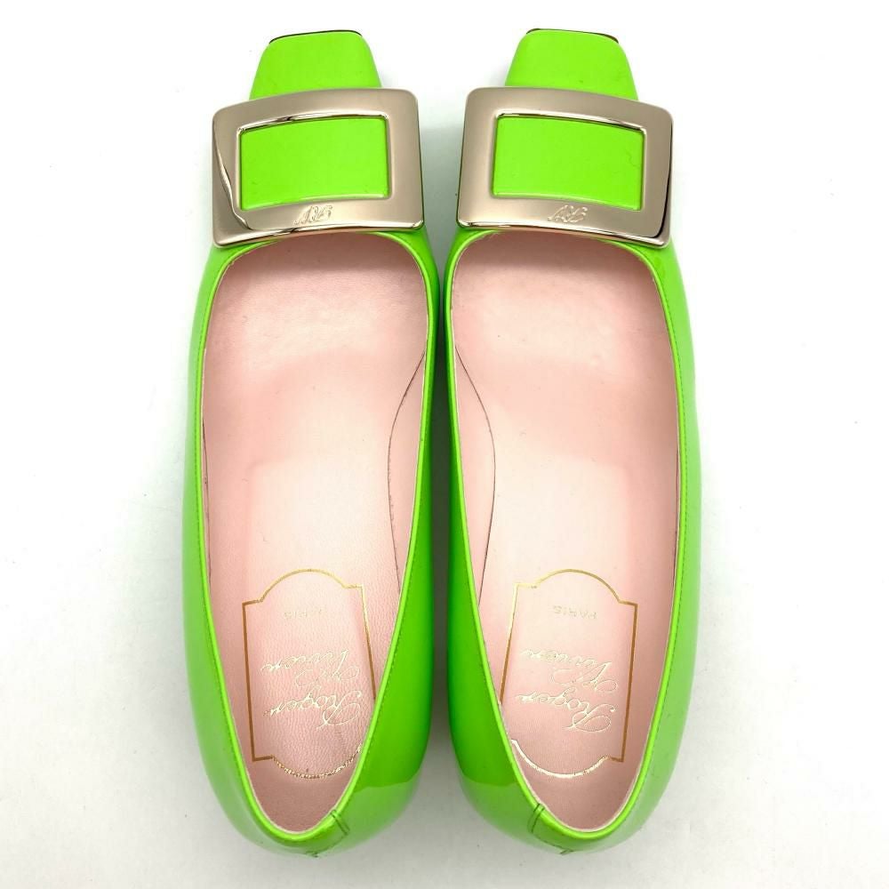 ロジェヴィヴィエ Roger vivier ヒール パンプス グリーン 22.0cm