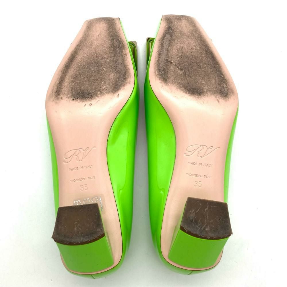 ロジェヴィヴィエ Roger vivier ヒール パンプス グリーン 22.0cm