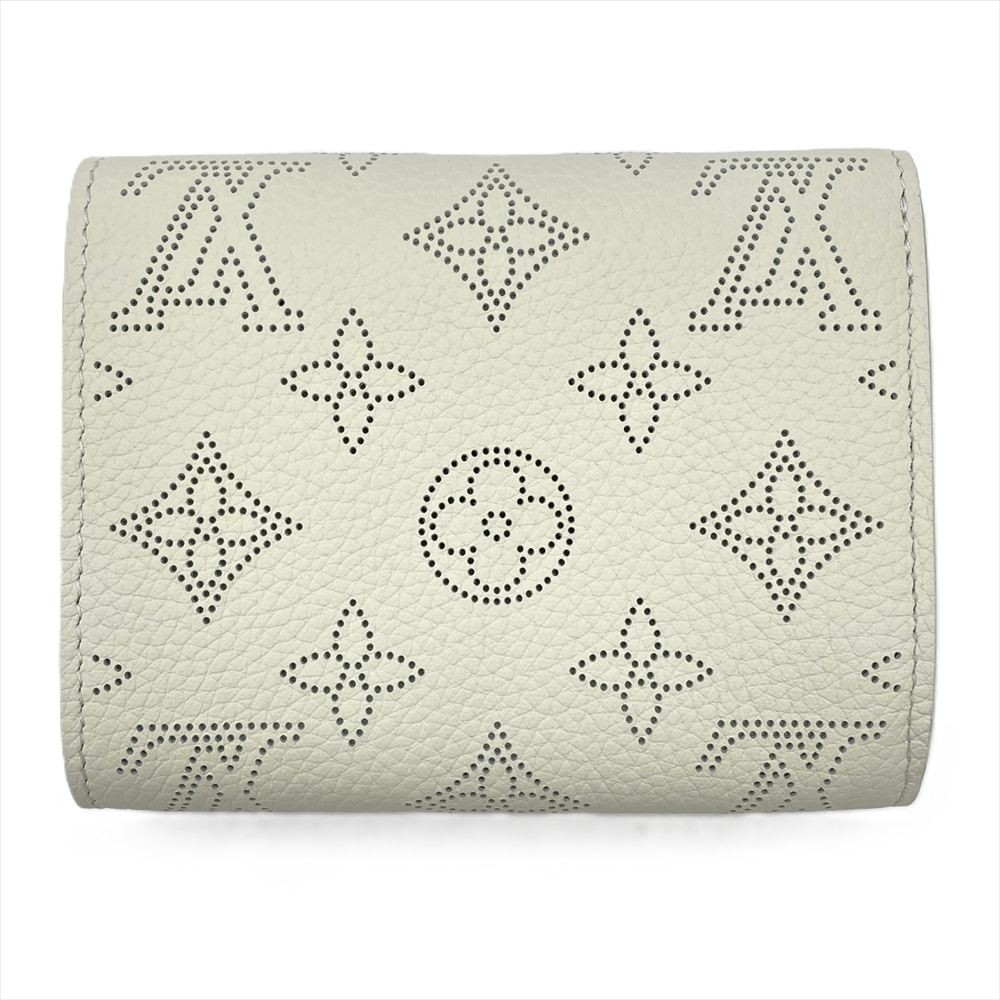 【限定/極美品】ルイヴィトン マヒナ イリス コンパクト ホワイト 二つ折り財布 LOUIS VUITTON - ルイヴィトン マヒナ ポルトフォイユ イリス