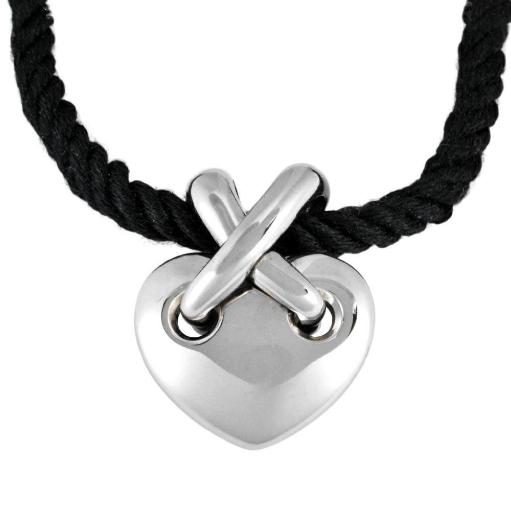ショーメ CHAUMET リアン ハート ペンダントトップ K18WG 5.8g SV925