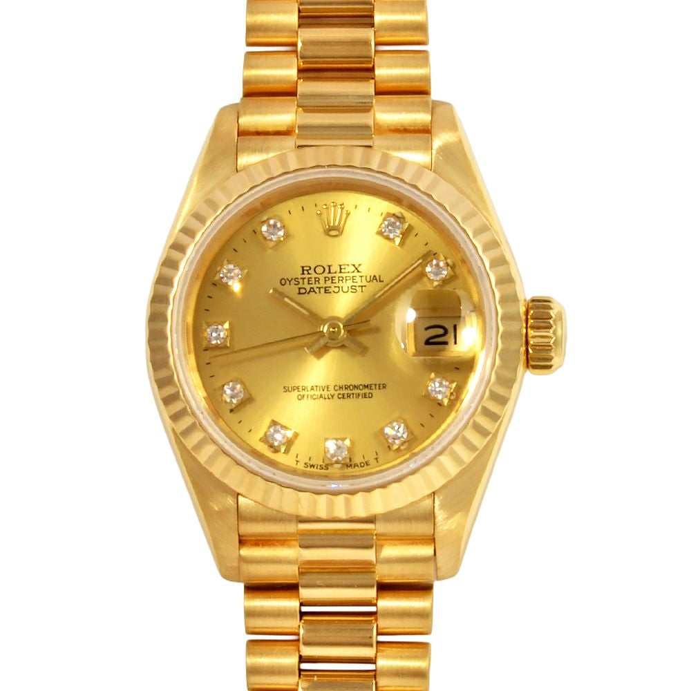 グッチ GUCCI 1500L 腕時計 ゴールド文字盤 電池交換済 稼働品