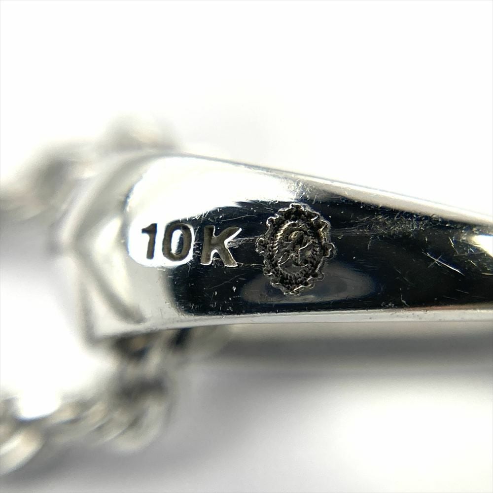 アヴァランチ AVALANCHE クロス ネックレス K10WG 5.6g 10K ホワイト