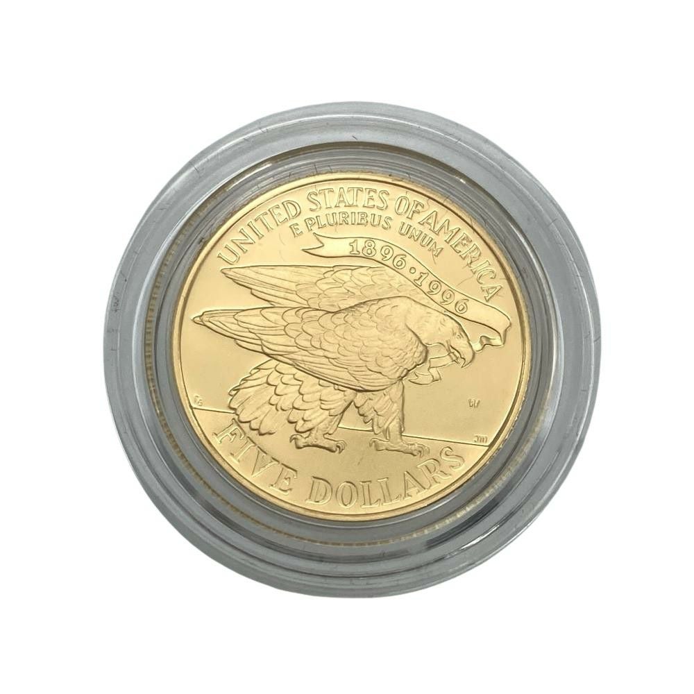 アトランタオリンピック 100周年記念 プルーフ 5ドル金貨幣 K21.6