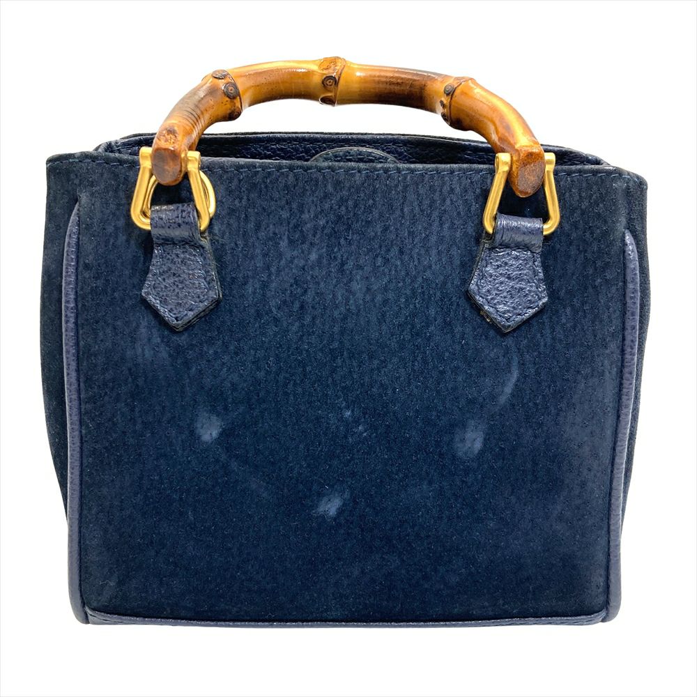 グッチ GUCCI バンブー ミニ ショルダーバッグ スウェード レザー 007