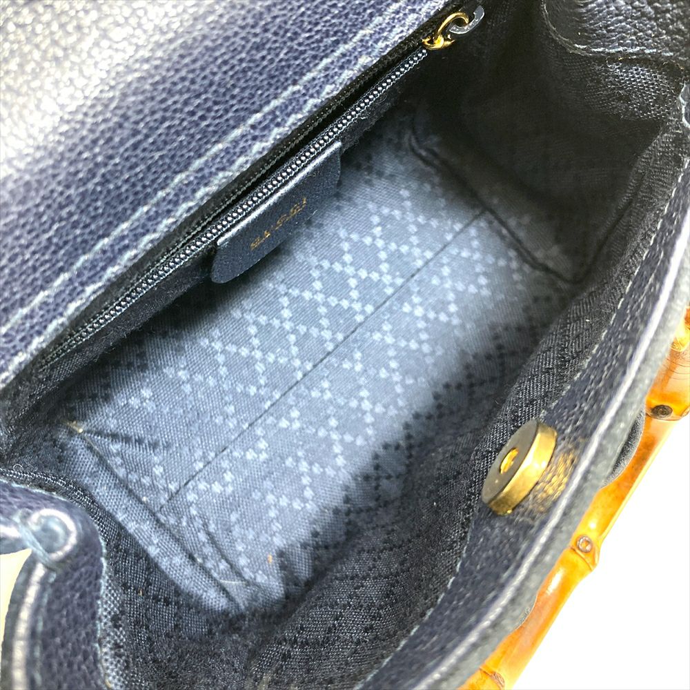 グッチ GUCCI バンブー ミニ ショルダーバッグ スウェード レザー 007