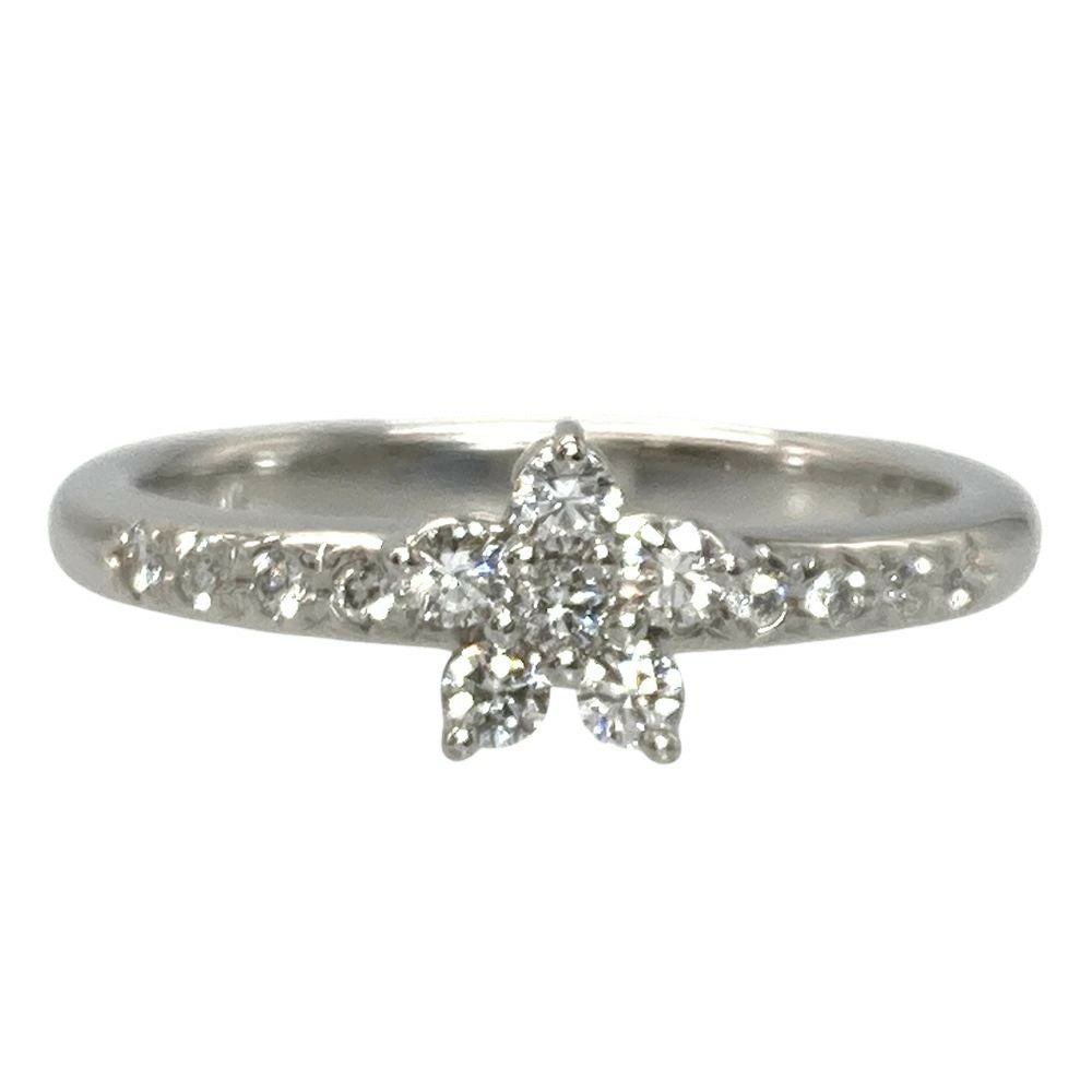 タサキ TASAKI フラワー モチーフ リング 指輪 ダイヤモンド 0.25ct 約