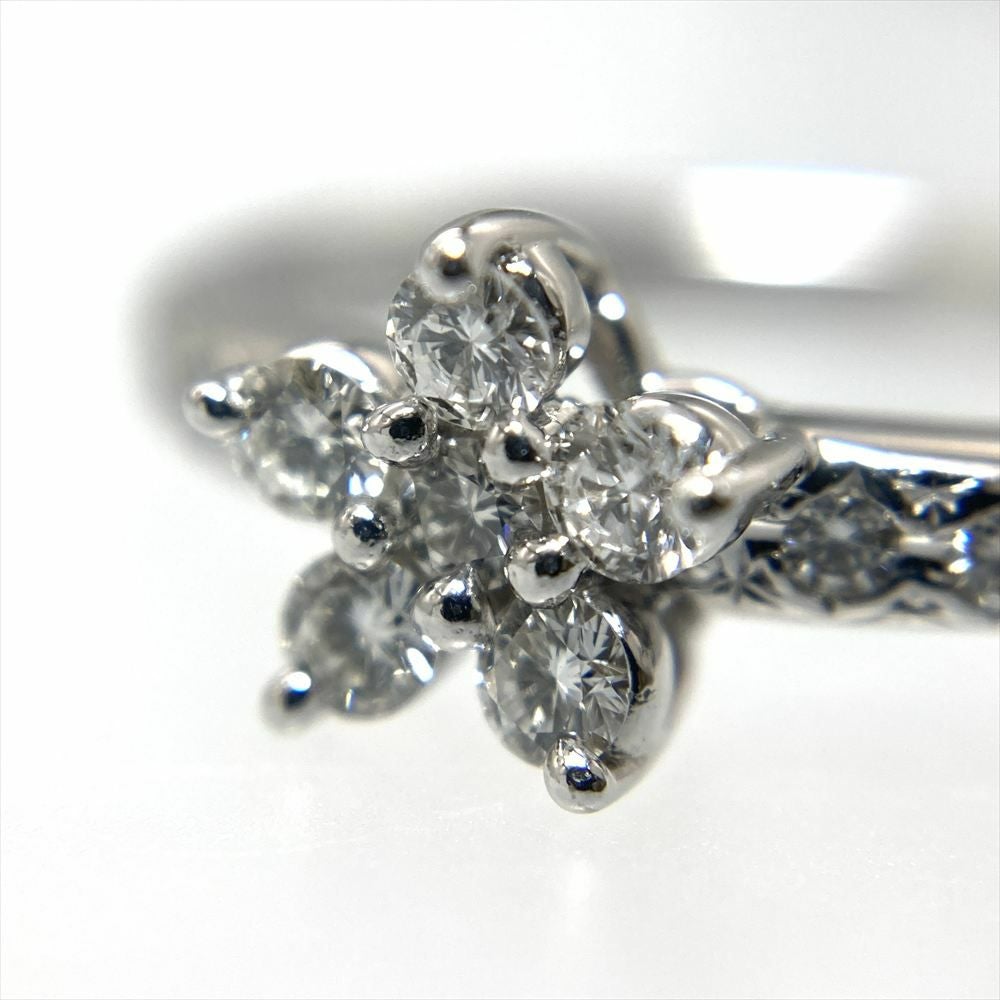 タサキ TASAKI フラワー モチーフ リング 指輪 ダイヤモンド 0.25ct 約