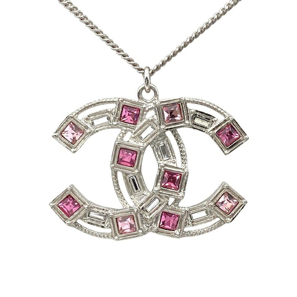 シャネル CHANEL ココマーク ロング ネックレス メタル B17S ピンク