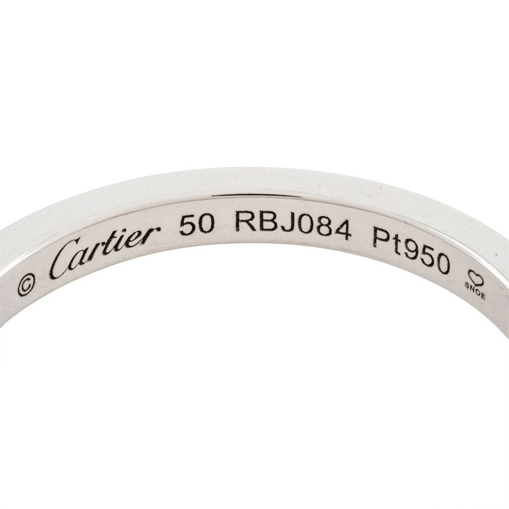 Cartier バレリーナリング 3Pダイヤ49サイズ　Pt950 カルティエ Cartier バレリーナ カーブ 3P リング 指輪 ダイヤモンド